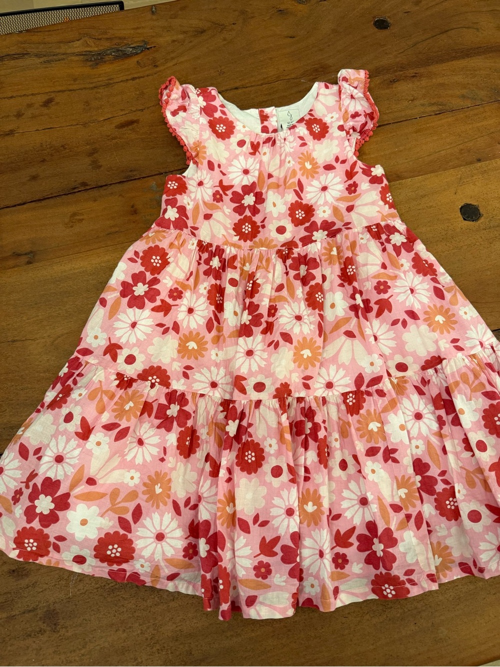 Joie Pink Floral Tiered Dress for Kids